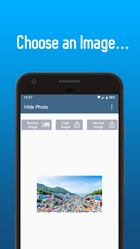 Android application Hide Photo, encrypt image with screenshort