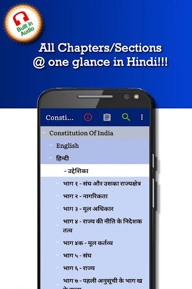 Constitution of India in English, Hindi & Marathi