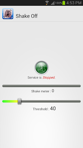 Android application Shake Off screenshort