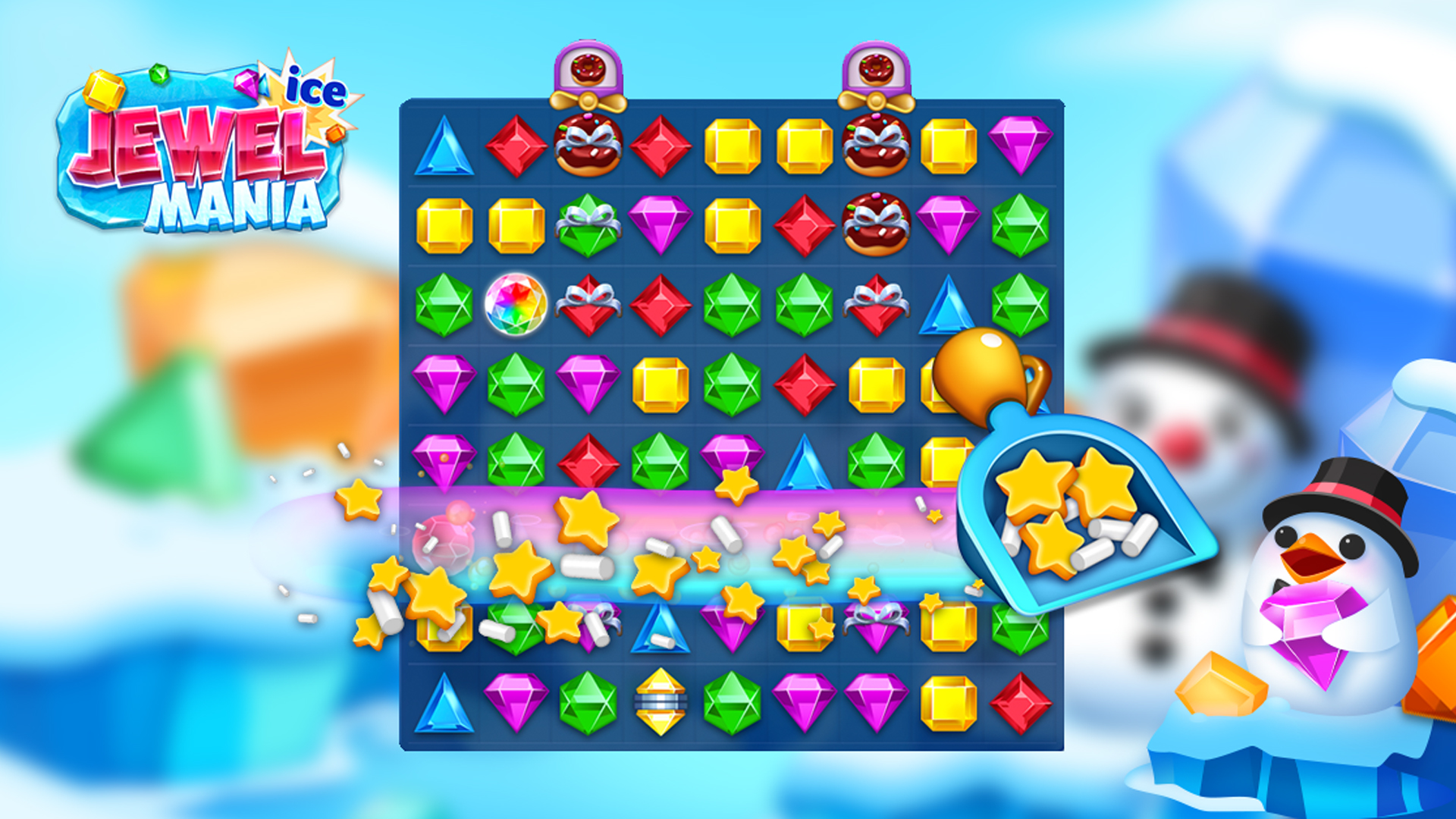 Android application Jewel Ice Mania:Match 3 Puzzle screenshort