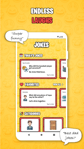 Android application Jokes! screenshort