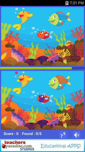 Kids Spot The Differences Game Screenshot 2 - AppWisp.com