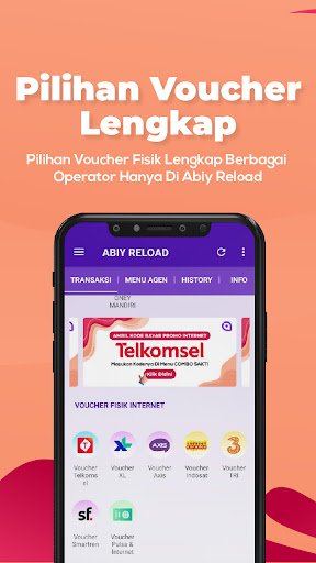 ABIY RELOAD - Agen Pulsa Murah Screen 2