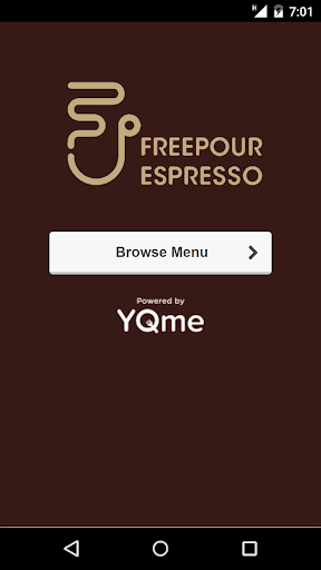 Android application Freepour Espresso screenshort