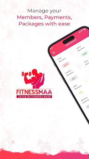 Android application FitnessMaa: Gym Management App screenshort