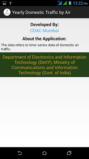 Android application Domestic Traffic by Air screenshort