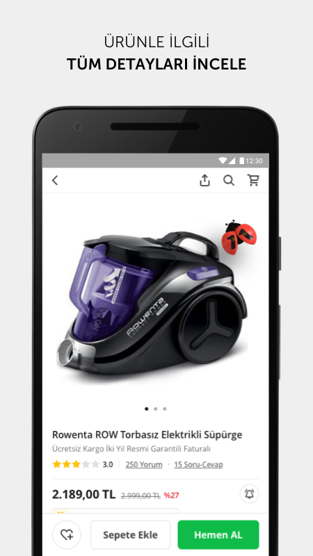 Android application n11.com screenshort