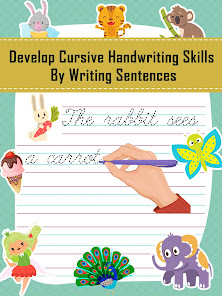 Captura de Pantalla 13 Kids Learn Cursive ABC Writing android