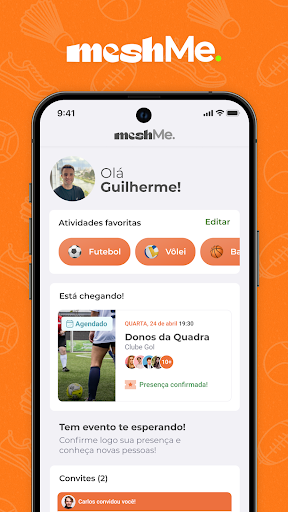 Android application Meshme screenshort