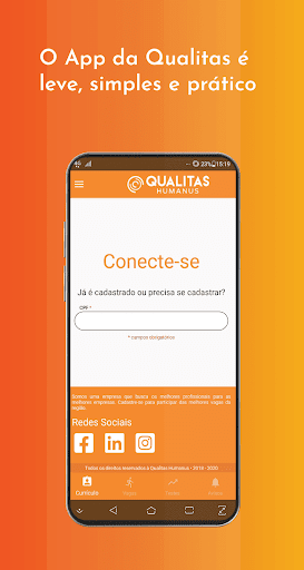 Android application Qualitas | Vagas de emprego screenshort