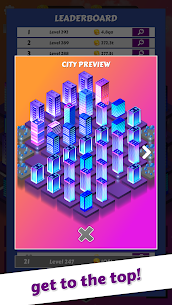 لعبة البناء مهكرة Merge City: idle city building game 4
