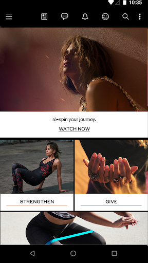 Android application rē•spin screenshort