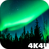 4K Northern Light Aurora Video Live Wallpaper icon