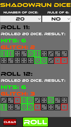 Shadowrun Dice Screen 2