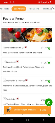 Pizzeria indisches Restaurant Screen 3