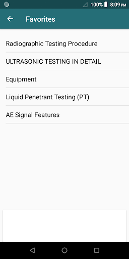Non-Destructive Testing (NDT) Screen 3