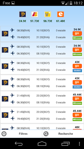 Vols Pas Chers - AppnFly Screenshot 2 - AppWisp.com