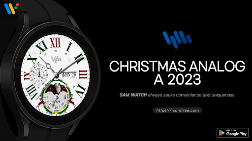 Android application SamWatch Christmas Analog 2023 screenshort