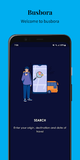 Android application BusBora - Buy Bus Tickets screenshort