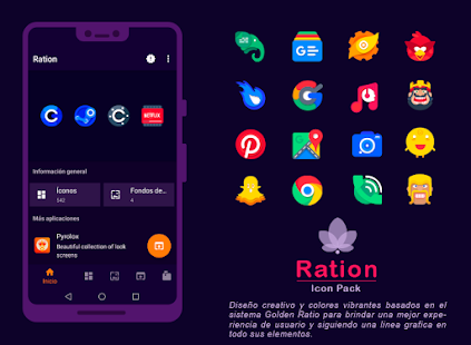 Ration - Icon Pack Captura de pantalla