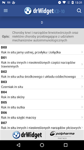 DrWidget ICD10 Screen 2
