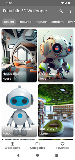 Futuristic 3D Wallpaper