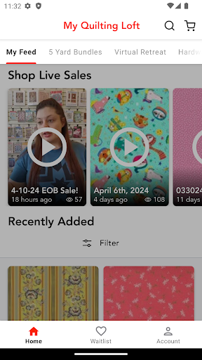 Android application My Quilting Loft screenshort