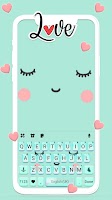 screenshot of Cute Sweet Face Keyboard Theme