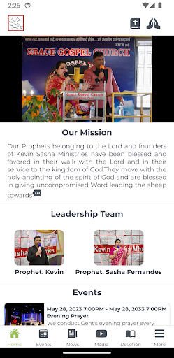 Android application Kevin Sasha Ministries screenshort