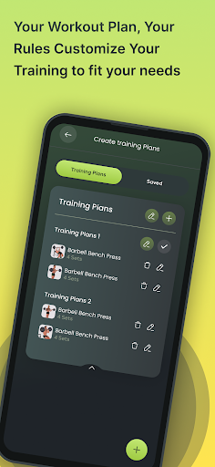 Android application NutrioFit: Training & Diet Log screenshort