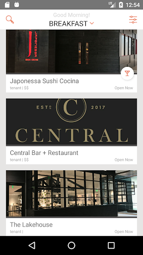Android application Collection Eats screenshort