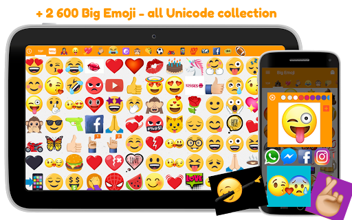 Big Emoji - large emoji for all chat messengers android2mod screenshots 9