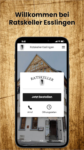 Android application Ratskeller Esslingen screenshort