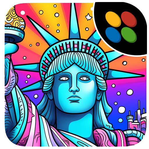 4th of Julty Coloring Book logo