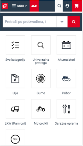 Android application Inter Cars e-Catalog RS screenshort
