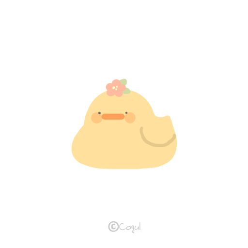 카카오톡 테마 - 말랑말랑오리_소프트화이트 logo