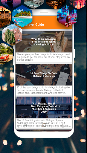 Android application Malaga Travel Guide screenshort