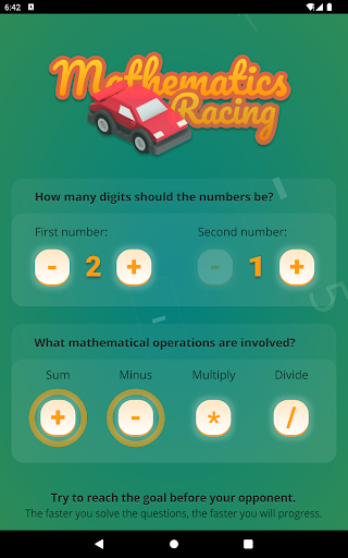 Math Race Game for Kids