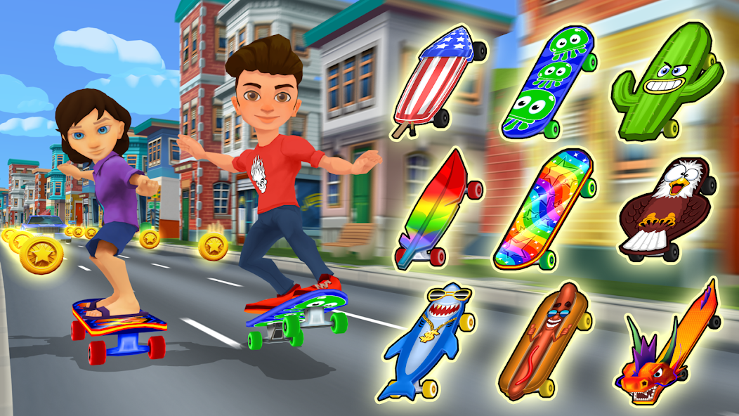 Skate Run Endless Skateboard 1.5.2 APK + Mod (Unlimited money) for Android