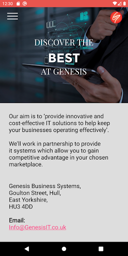 Android application Genesis Business Systems screenshort