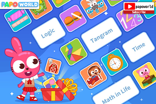 Android application Purple Pink Math screenshort