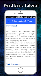 Learn PHP - Offline Tutorial Screenshot