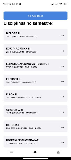 SIGAA Mobile Screen 2