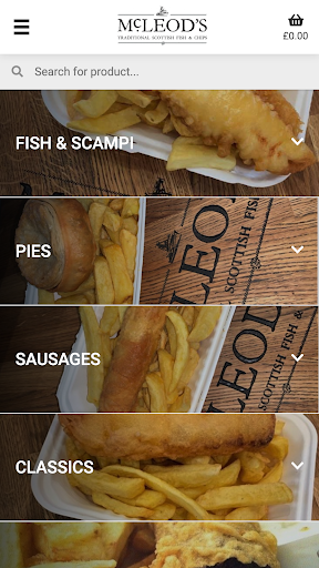 Android application Mcleods Fish & Chips screenshort