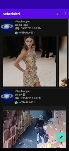 Android application Holdup: Reddit Post scheduler screenshort