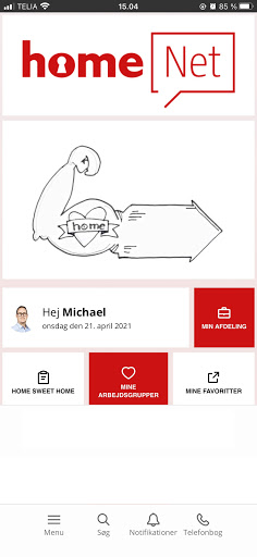 Android application homeNet screenshort