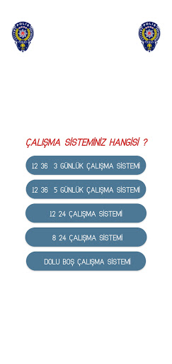 Android application EGM Çalışma Sistemi screenshort