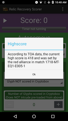 FTC Relic Recovery Scorer