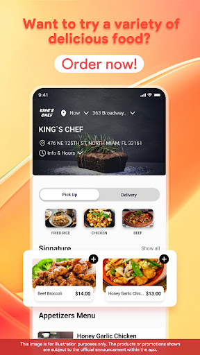 Android application KingsChef screenshort