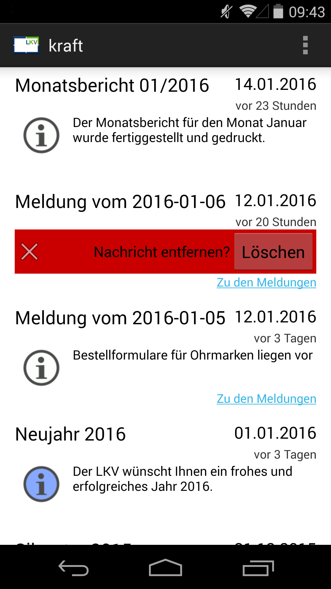 Android application LKV-Info App screenshort